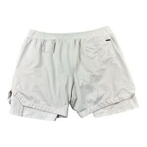 ASRV Aesthetic Revolution Light Gray Lined Drawstring Athletic‎ Short Size XL